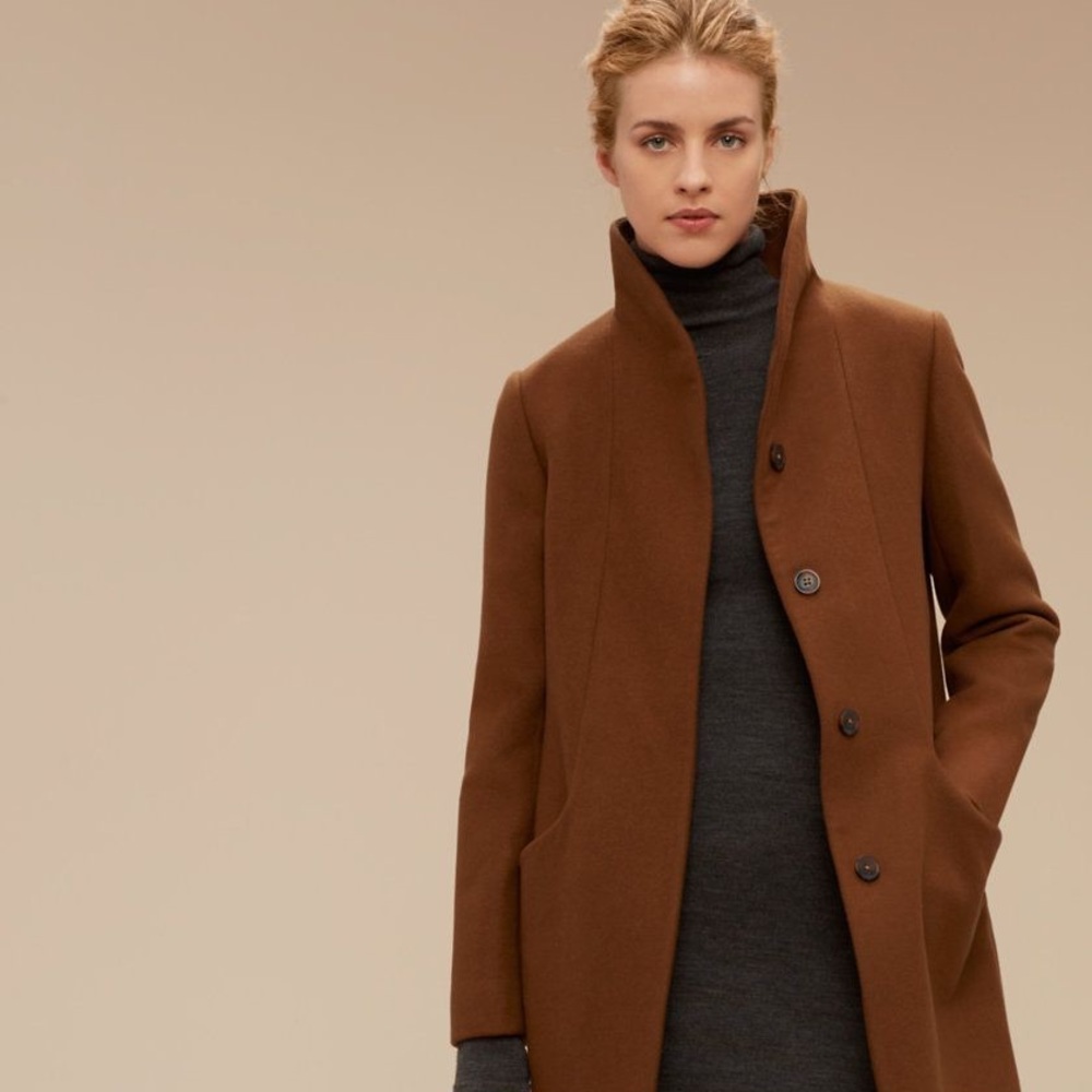 Wilfred Cocoon Coat - Sand Island